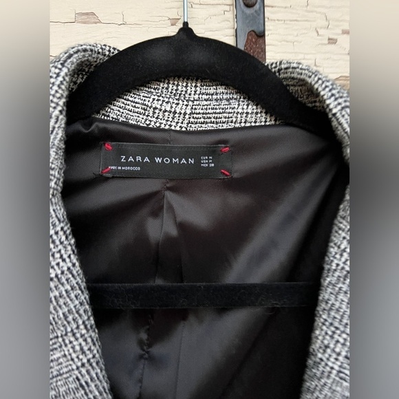 Zara Woman Tailored Fit Tweed Fall Work Career Wear Blazer Jacket XS - Picture 2 of 9